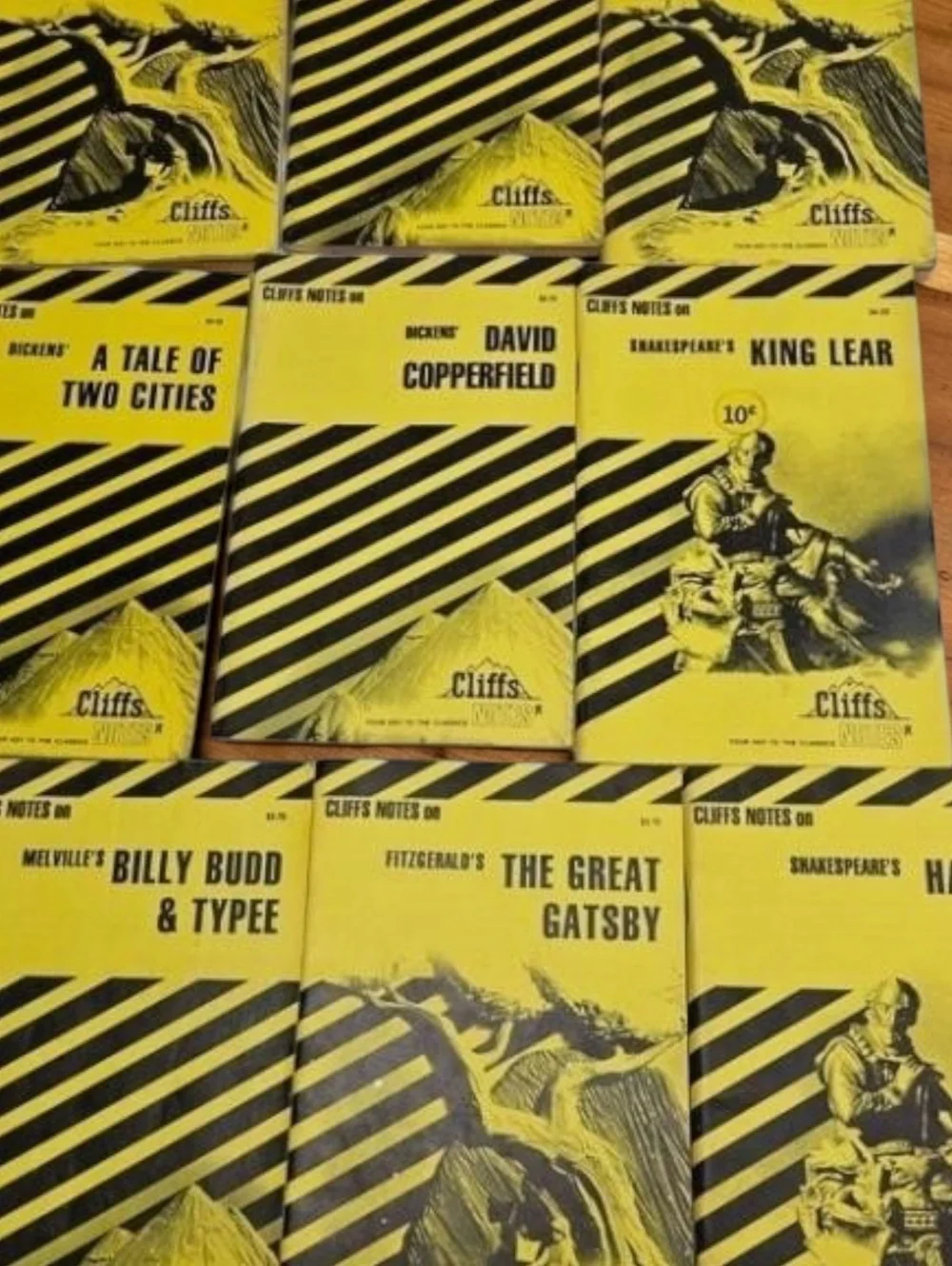 Vintage Cliffs Notes Booklets Set of 9 – Classic Literature Study Guides
